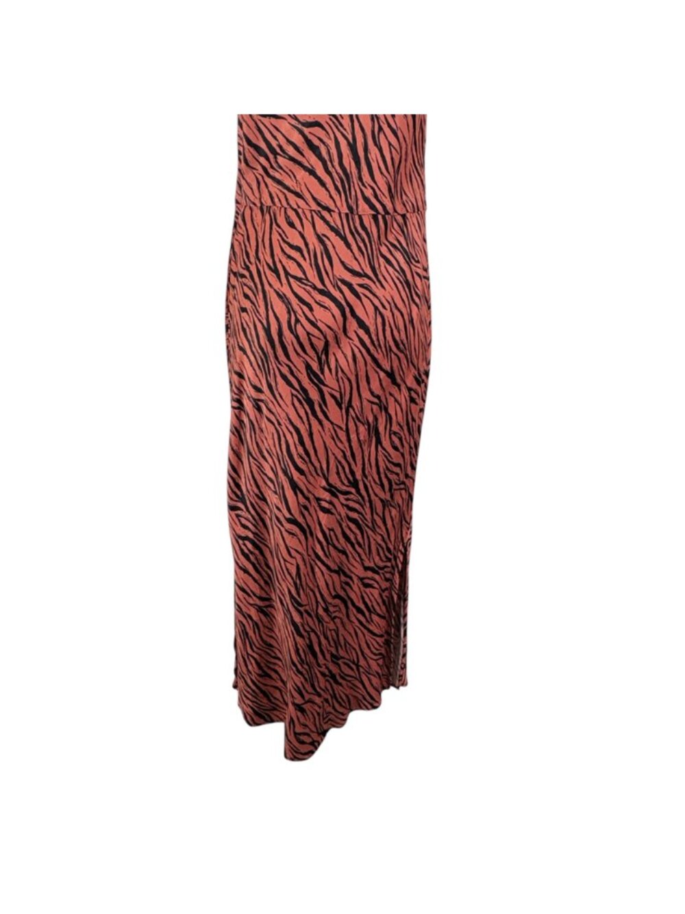 Anthropologie Elyse Zebra Printed Bias Slip Dress Size Large - Picture 9 of 11